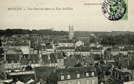 MOULINS - VUE GENERALE DEPUIS LA TOUR ST-GILLES_0