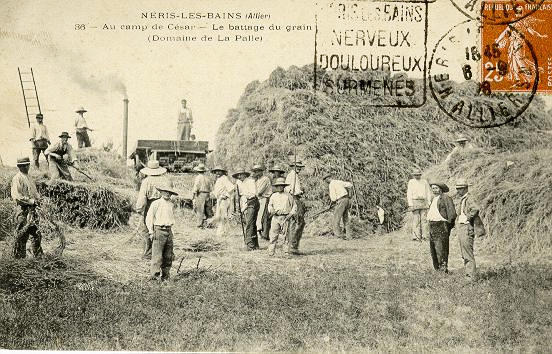 NERIS-LES-BAINS (ALLIER) - 36 AU CAMP DE CESAR - LE BATTAGE DU GRAIN (DOMAINE DE LA PALLE)_0