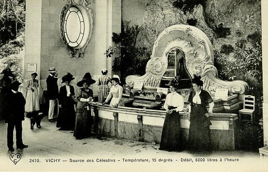270 VICHY - SOURCE DES CELESTINS -TEMPERATURE 15 DEGRES - DEBIT 6000 LITRES A L'HEURE_0