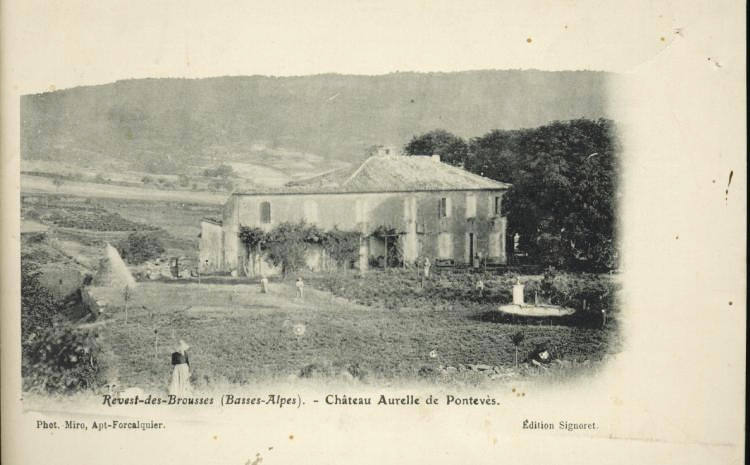 Revest-des-Brousses (Basses-Alpes). - Château Aurelle de Pontevès_0