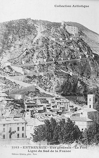COLLECTION ARTISTIQUE - 1143 - ENTREVAUX - VUE GENERALE - LE FORT - LIGNE DU SUD DELA FRANCE_0