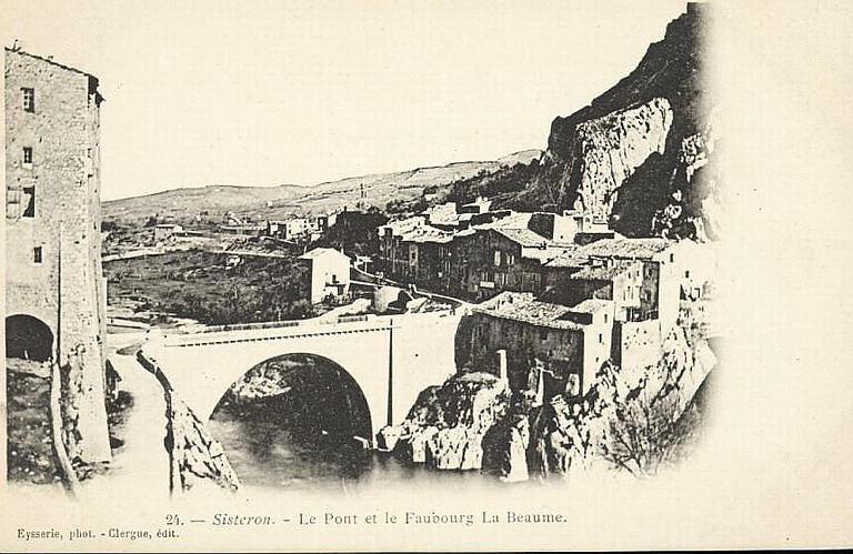 24 - SISTERON - LE PONT ET LE FAUBOURG LA BEAUME_0