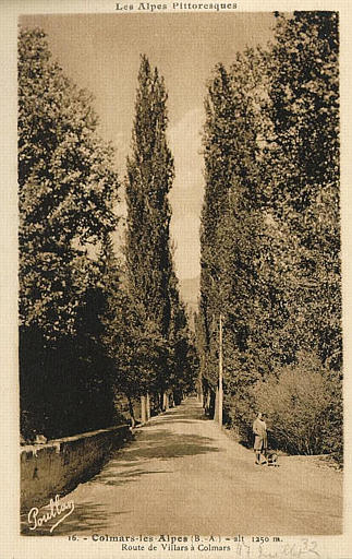 LES ALPES PITTORESQUES - 16 - COLMARS-LES-ALPES (B.-A.) - ALT. 1250 M. - ROUTE DE VILLARS A COLMARS_0