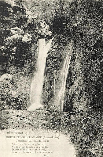 MOUSTIERS-SAINTE-MARIE (BASSES-ALPES) - TROISIEME CASCADE DU RIOUL_0
