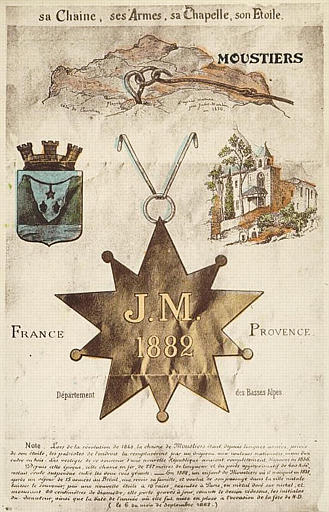 MOUSTIERS - SA CHAINE, SES ARMES, SA CHAPELLE, SON ETOILE - LEGENDE_0