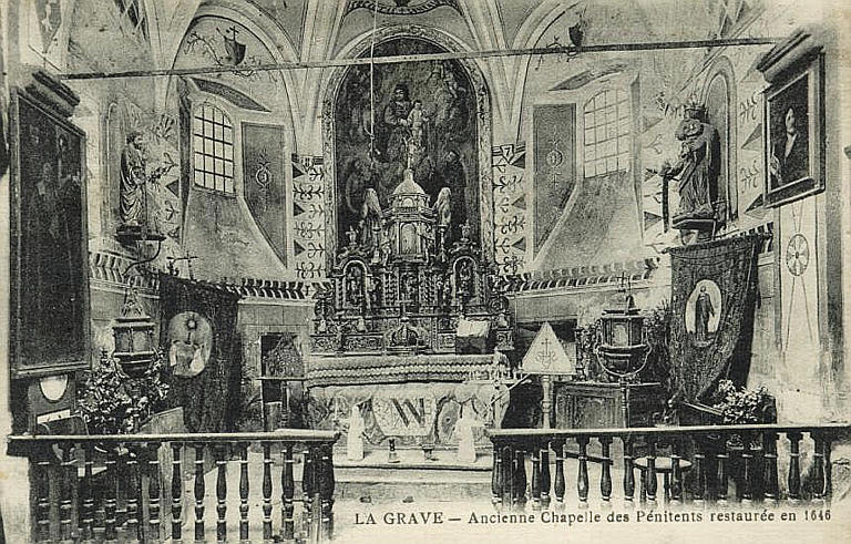 LA GRAVE - ANCIENNE CHAPELLE DES PENITENTS RESTAUREE EN 1646_0