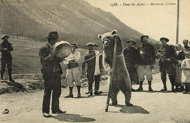 1388 - DANS LES ALPES - MONTREUR D'OURS_0