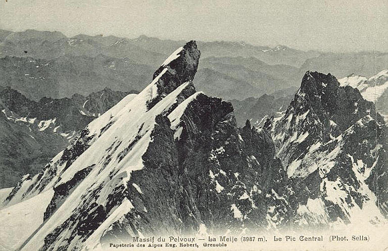 MASSIF DU PELVOUX - LA MEIJE (3987 M). LE PIC CENTRAL_0