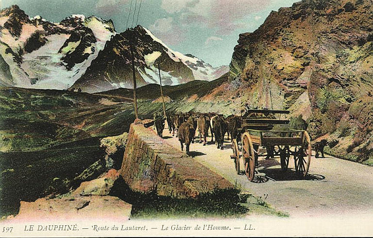 597 LE DAUPHINE - ROUTE DU LAUTARET - LE GLACIER DE L'HOMME_0
