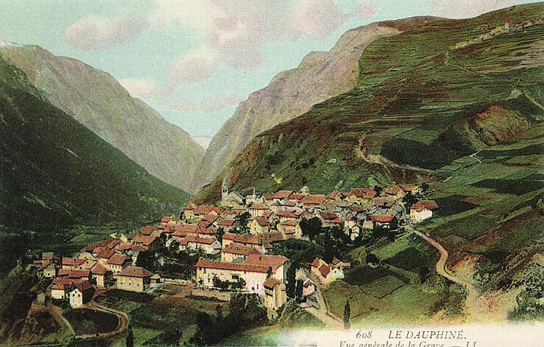 608 LE DAUPHINE. VUE GENERALE DE LA GRAVE_0