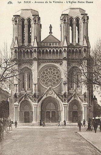 142 NICE - AVENUE DE LA VICTOIRE - L'EGLISE NOTRE DAME_0