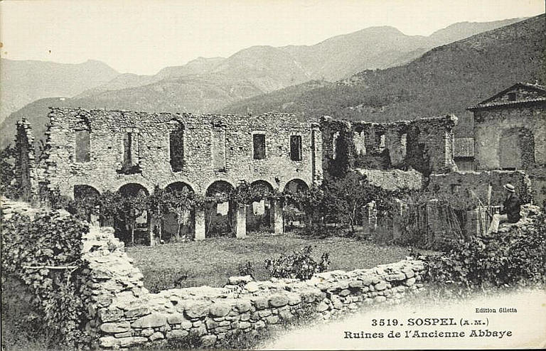 3519 - SOSPEL (A.-M.) / RUINES DE L'ANCIENNE ABBAYE_0