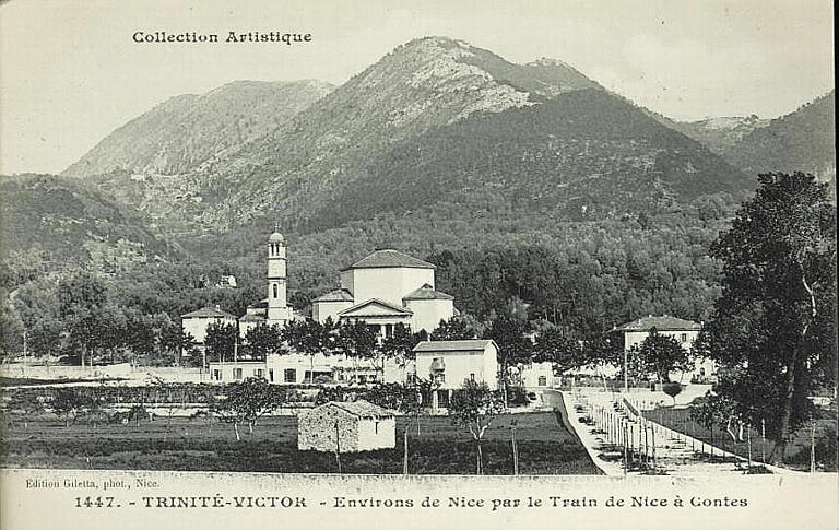 COLLECTION ARTISTIQUE / 1447 - TRINITE-VICTOR - ENVIRONS DE NICE PAR LE TRAIN DE NICE A CONTES_0