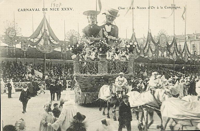 CARNAVAL DE NICE XXXV - CHAR : NOCES D'OR A LA CAMPAGNE_0