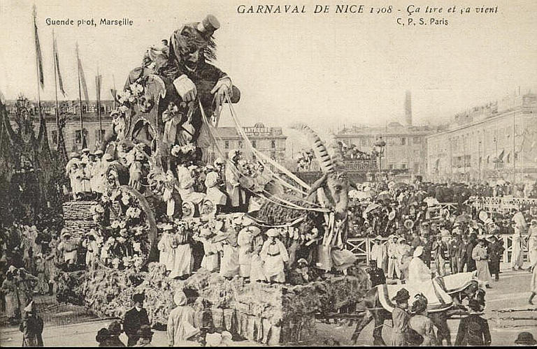 CARNAVAL DE NICE  1908 - CA TIRE ET CA VIENT_0
