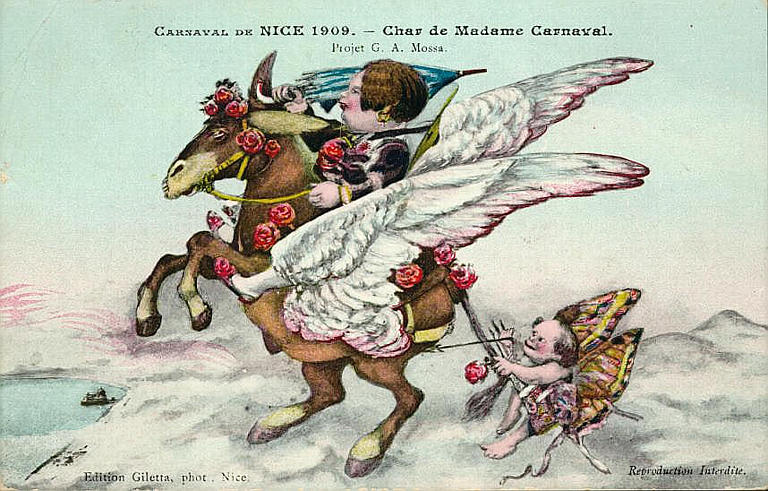 CARNAVAL DE NICE 1909 - CHAR DE MADAME CARNAVAL_0