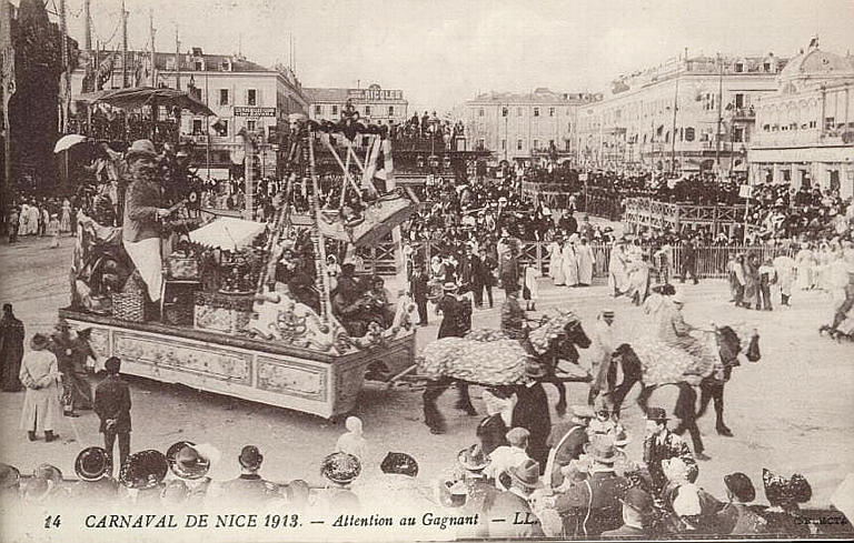 14. CARNAVAL DE NICE 1913 - ATTENTION AU GAGNANT_0
