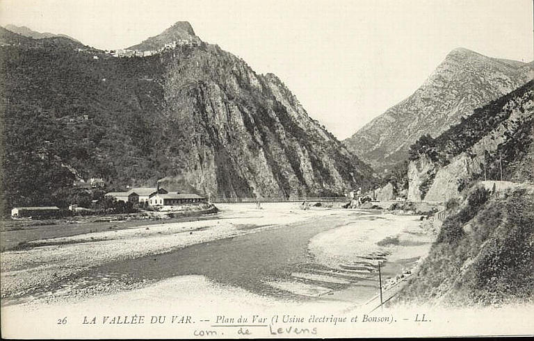 26. LA VALLEE DU VAR - PLAN DU VAR (L'USINE ELECTRIQUE ET BONSON)_0