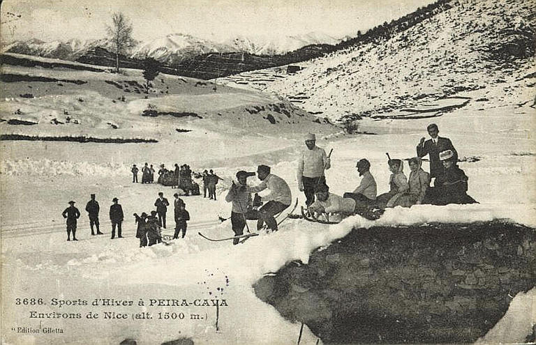 3686. SPORTS D'HIVER A PEIRA-CAVA / ENVIRONS DE NICE (ALTITUDE 1500 M.)_0