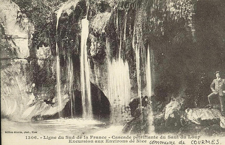 1306. LIGNE DU SUD DE LA FRANCE - CASCADE PETRIFIANTE DU SAUT DU LOUP / EXCURSION AUX ENVIRONS DE NICE_0