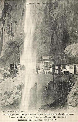 COLLECTION ARTISTIQUE / 1281. GORGES DU LOUP ET CASCADE DE COURMES / LIGNE DU SUD DE LA FRANCE (ALPES MARITIMES) / EXCURSIONS - ENVIRONS DE NICE_0
