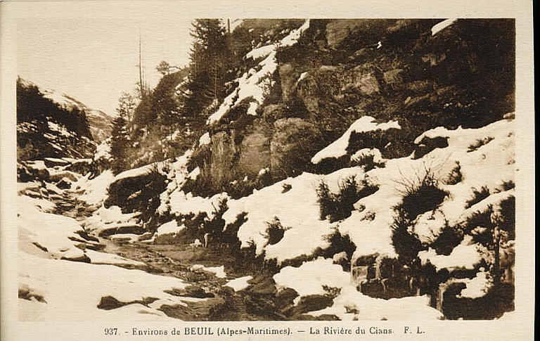 937. ENVIRONS DE BEUIL (ALPES MARITIMES) - LA RIVIERE DU CIANS_0