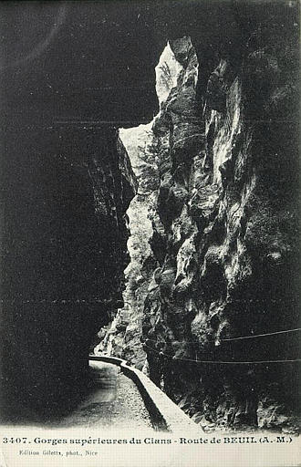 3407. GORGES SUPERIEURES DU CIANS - ROUTE DE BEUIL (A.-M.)_0