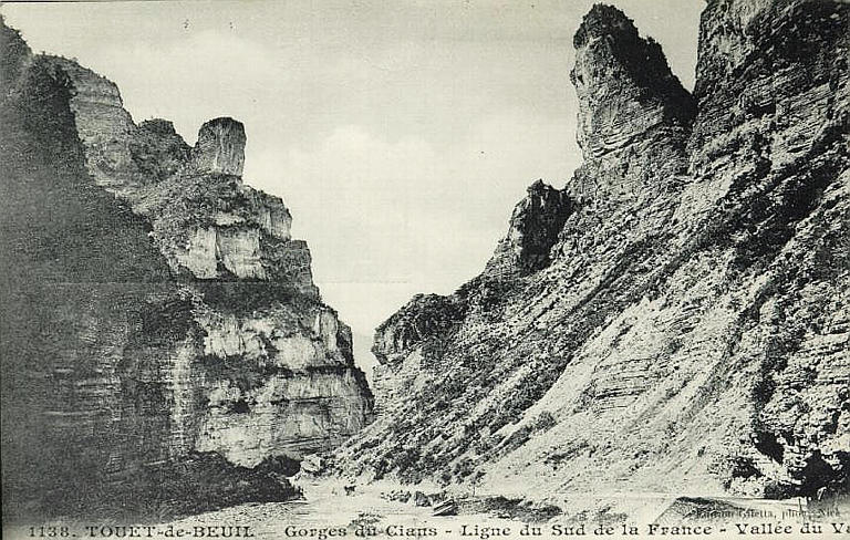 1138 - TOUET-DE-BEUIL - GORGES DU CIANS - LIGNE DU SUD DE LA FRANCE - VALLEE DU VAR_0