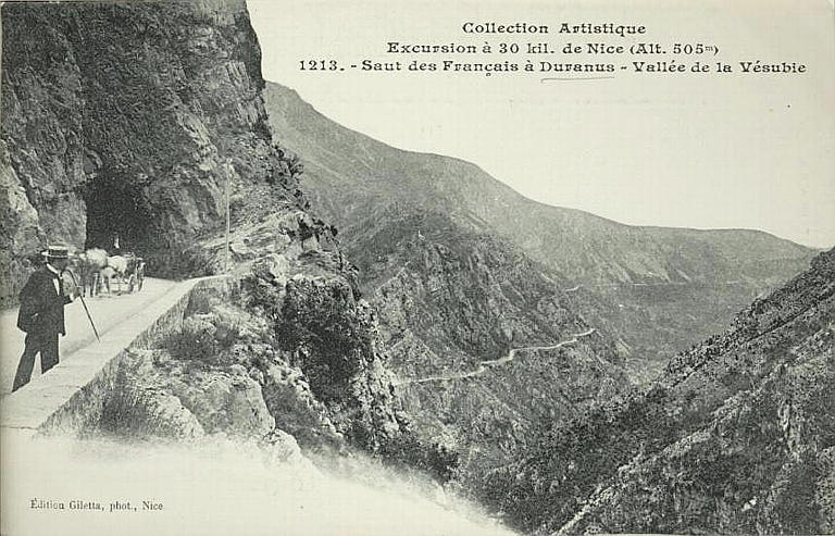 COLLECTION ARTISTIQUE / EXCURSION A 30 KIL. DE NICE (ALTITUDE. 505M.) / 1213. SAUT DES FRANÇAIS A DURANUS - VALLEE DE LA VESUBLE_0