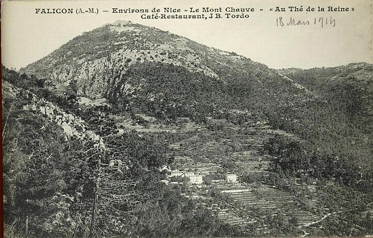 FALICON (A.-M.) - ENVIRONS DE NICE - LE MONT CHAUVE - 'AU THE DE LA REINE' / CAFE-RESTAURANT, JB TORDO_0