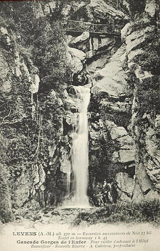 LEVENS (A.-M.), ALTITUDE 570 M. - CASCADE GORGES DE L'ENFER_0