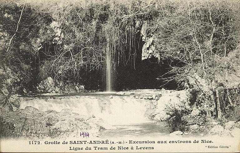 1172. LA GROTTE DE SAINT-ANDRE (A.-M.) - EXCURSION AUX ENVIRONS DE NICE - LIGNE DU TRAM DE NICE A LEVENS_0