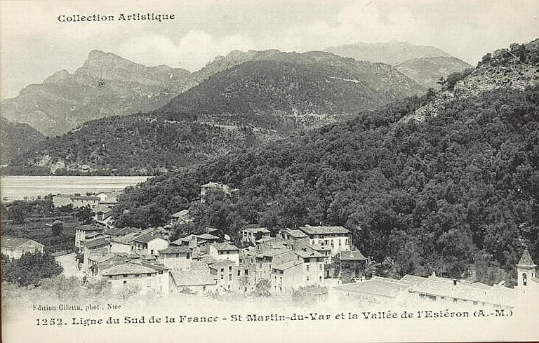 COLLECTION ARTISTIQUE / 1252 - LIGNE DU SUD DE LA FRANCE - ST-MARTIN-DU-VAR ET LA VALLEE DE L'ESTERON (A.-M.)_0