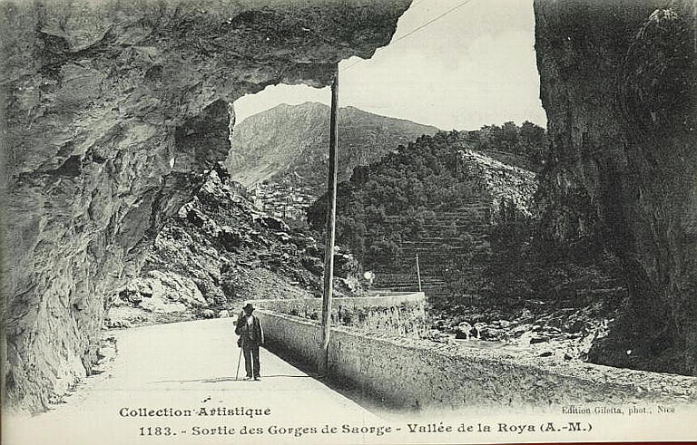 COLLECTION ARTISTIQUE / 1183 - SORTIE DES GORGES DE SAORGE - VALLEE DE LA ROYA_0