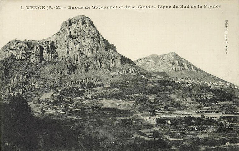 4. VENCE (A.-M.) - BAOUS DE ST-JEANNET ET DE LA GAUDE - LIGNE DU SUD DE LA FRANCE_0