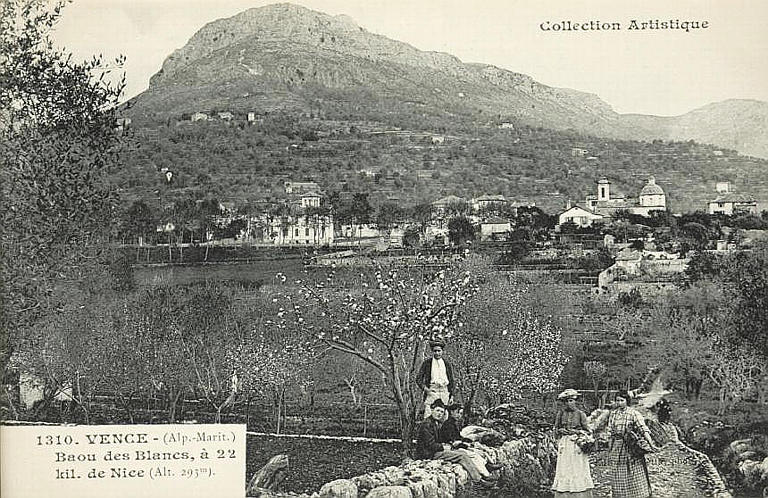 COLLECTION ARTISTIQUE / 1310. VENCE (ALPES MARITIMES) / BAOU DES BLANCS, A 22 KIL. DE NICE (ALTITUDE 293 M.)_0