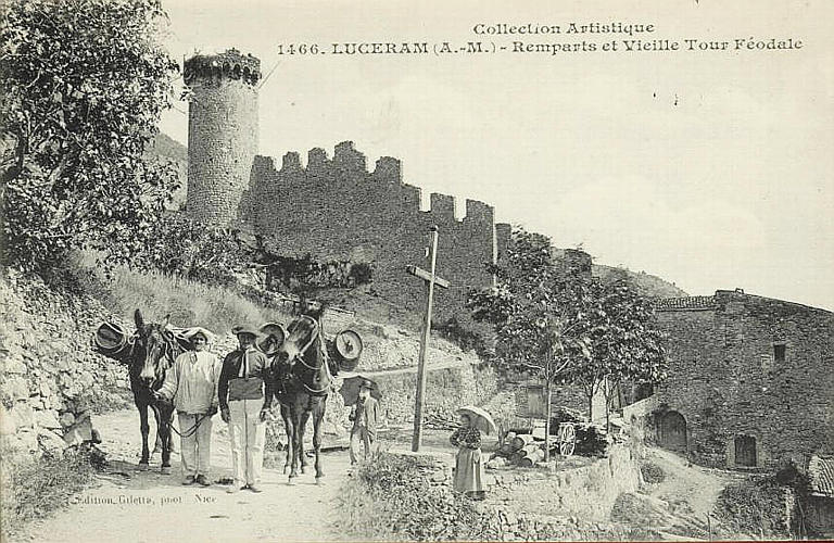 COLLECTION ARTISTIQUE / 1466. LUCERAM (A.-M.) - REMPART ET VIEILLE TOUR FEODALE_0