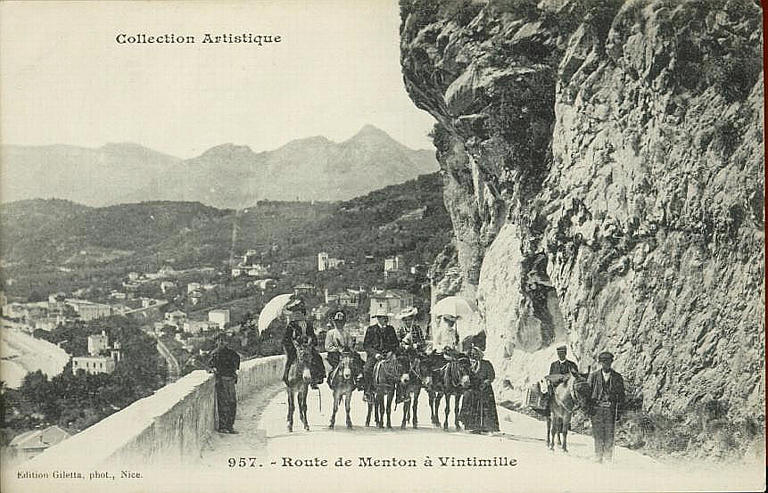 COLLECTION ARTISTIQUE / 957. ROUTE DE MENTON A VINTIMILLE_0