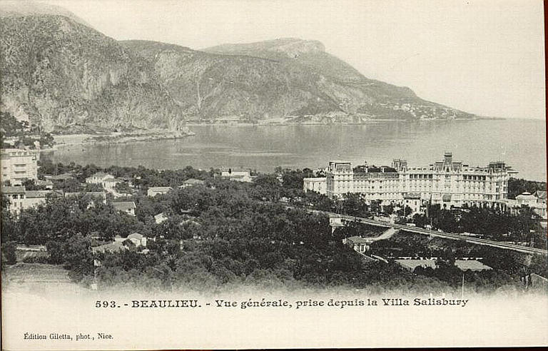 593. BEAULIEU - VUE GENERALE, PRISE DEPUIS LA MAISON SALISBURY_0