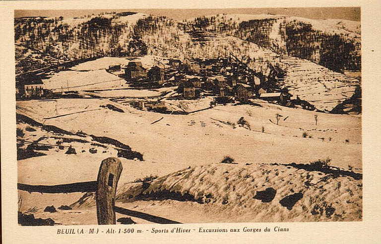 BEUIL (A.-M.) - ALT. 1500m - SPORTS D'HIVER - EXCURSIONS AUX GORGES DU CIANS_0