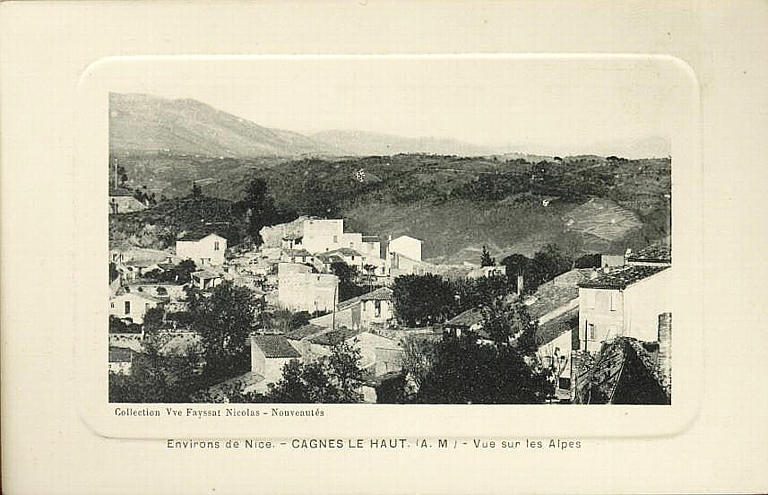 ENVIRONS DE NICE - CAGNES LE HAUT (A.M.) - VUE SUR LES ALPES_0