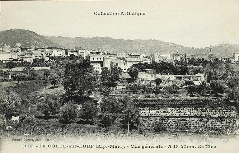 COLLECTION ARTISTIQUE / 1115 LA COLLE-SUR-LOUP (ALP.-MAR.) - VUE GENERALE - A 18 KILOM. DE NICE_0