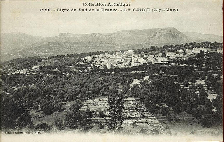 COLLECTION ARTISTIQUE / 1296 LIGNE DU SUD DE LA France - LA GAUDE (ALP.-MAR.)_0