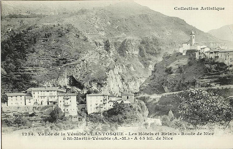COLLECTION ARTISTIQUE / 1234 VALLEE DE LA VESUBIE - LANTOSQUE - LES HOTELS ET RELAIS - ROUTE DE NICE A ST-MARTIN-VESUBIE (A.-M.) - A 45 KIL. DE NICE_0