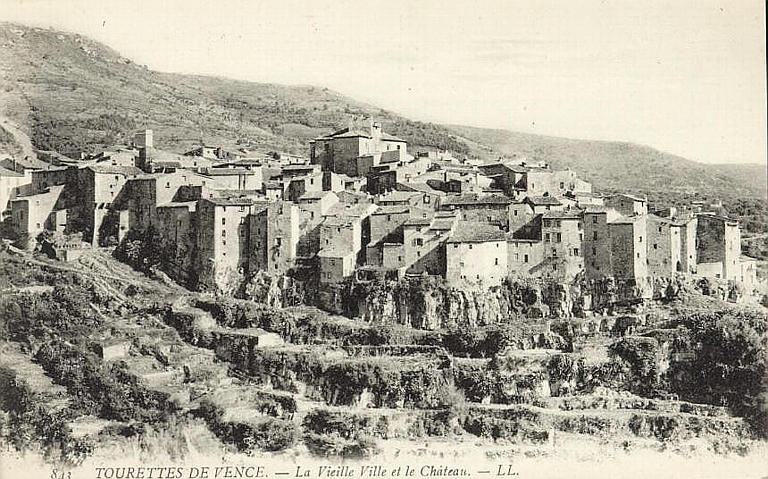 843 TOURETTES DE VENCE - LA VIEILLE VILLE ET LE CHATEAU_0