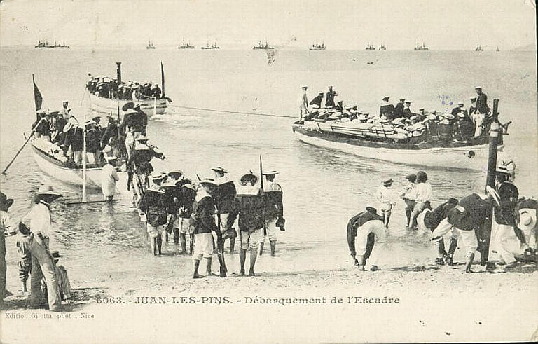 6063 JUAN-LES-PINS - DEBARQUEMENT DE L'ESCADRE_0