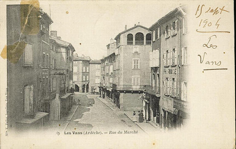 LES VANS (ARDECHE), RUE DU MARCHE_0