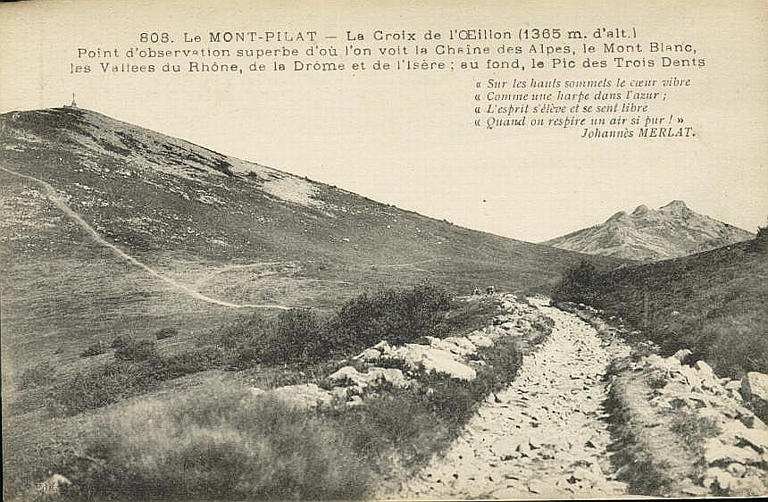 808. LE MONT-PILAT - LA CROIX DE L'OEILLON (1365 M. D'ALT)_0