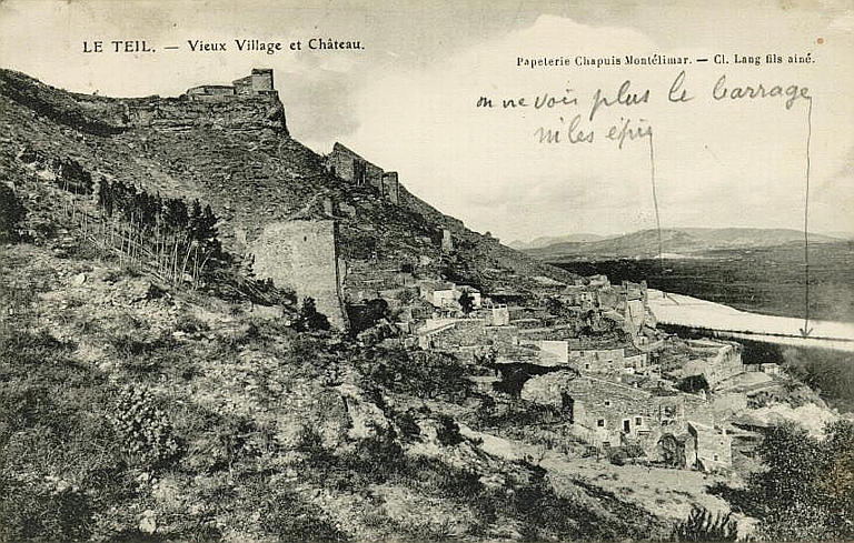 LE TEIL. - VIEUX VILLAGE ET CHATEAU_0