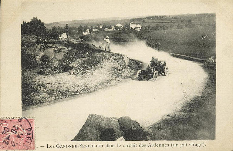 Les Gardner-Serpollet dans le Circuit des Ardennes (un joli virage)_0